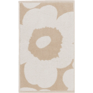 Marimekko Unikko gæstehåndklæde 30x50 cm Beige-white