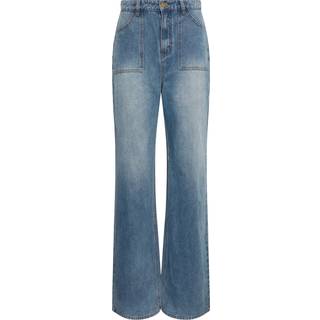Lts Tall Blue Wide Leg High Waisted Jeans Long > 10 Lts | Tall Women's High Waisted Jeans - Long 10