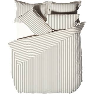 Yard Yard Natural Hebden Striped 100% Cotton Duvet Cover and Pillowcase Set