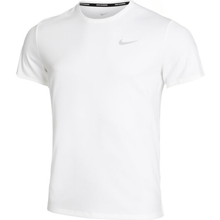 Nike Dri-Fit Miler UV Running Shirt Men - White, Size L - white