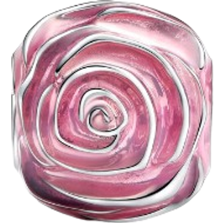 Pandora Charm - Rosafarbene Blühende Rose - 793212C01 - rosa