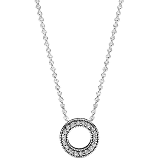 Pandora Silver Logo Reversible Necklace - 45cm