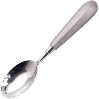 Iskugleske quenelle ske i rustfrit stål 18 cm