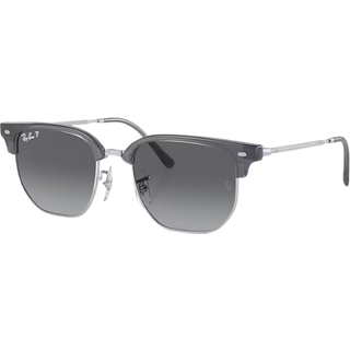 Ray - Ban Børn RJ9116S JUNIOR NEW CLUBMASTER 7134T3 Solbriller Injiceret Blå Grå Geometrisk Polariseret Skygge