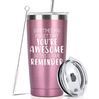 Mothers Day gåvor till mamma kvinnor fru Her-20 oz tumbler cup med sugrör lock-stocking stuffers för födelsedag jul valentiner dag inspirerande g