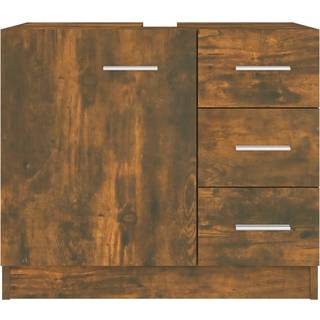 underskab 63x30x54 cm konstrueret træ røget egetræsfarve