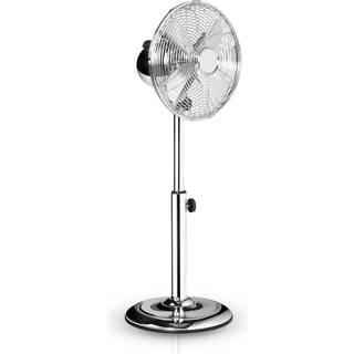 VE5952 gulvventilator, forkromet, højdejusterbar