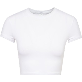 Alo Yoga Alosoft cropped jersey T-shirt - white - L