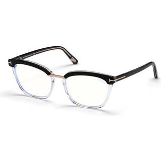 Tom Ford FT5550-B Blue-Light Block 005 54 Briller Kvinder Black - Black - 54mm