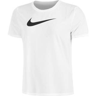 Nike Dri-FIT T-shirt M Dame - Regular Heathered, Hvid, Komfortabel og Svedtransporterende