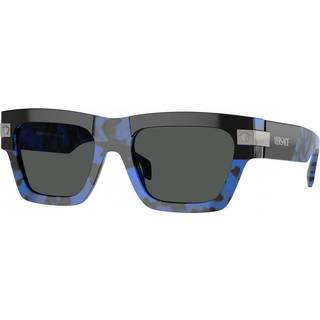 Versace VE4464F Asian Fit 545887 55 Solbriller Mænd Tortoiseshell - Blue Tortoise Top Black - 55mm