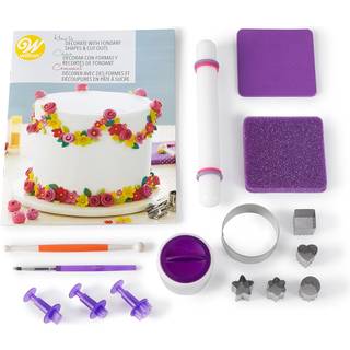 How to Decorate Fondant Shapes & Cut-Outs Startpakke - 15 dele, Wilton