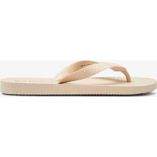 Sleepers - Beige - Slim Wide Strap Flip Flops - 39
