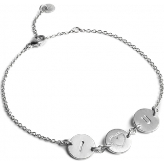 Jane Kønig I Love You Love Tag Armbånd Sølv