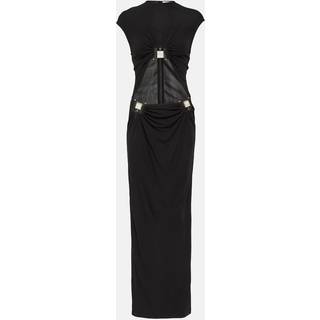 Christopher Esber Embellished cutout jersey maxi dress - black - L