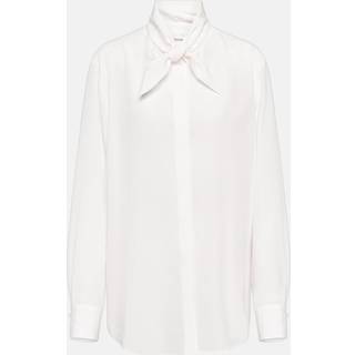 ChloÃ© Tie-neck silk shirt - neutrals - L