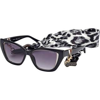Guess Kvinde GU7816 01B Solbriller Injiceret Sort Røg Cat Eye Normal Skygge