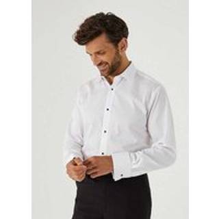 Skopes Skræddersyet / tætsiddende Fit Luxury Formelt 100% Bomuld Kjole SkjorterEU 51 Almindelig