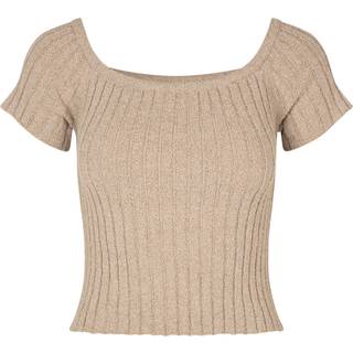 Envii - Enserve Ss Knit - Toppe til kvinder - Oatmeal - XS