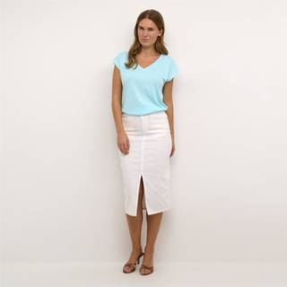 Kaffe Kazelina Long Denim Skirt Nederdele 10508734 Chalk (44)