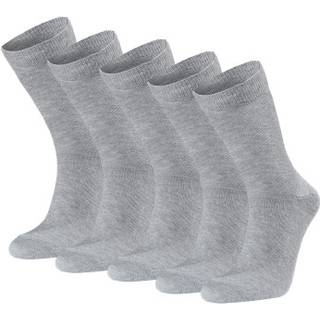 Seger 5-pak Basic Cotton Socks - Grey - Str 39/42