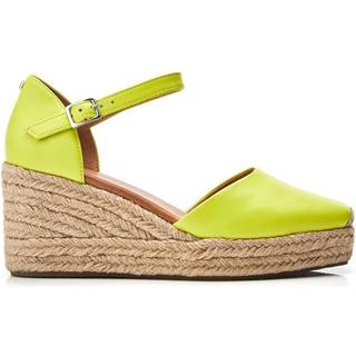 Moda in Pelle Moda in Pelle Gialla Square Toe Espadrille Kilehæle