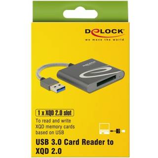 DELOCK USB 3.0 Card Reader for XQD 2.0 memory cards