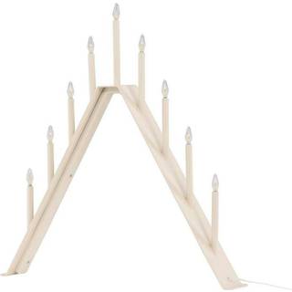 Åre adventsstage elektrisk 9 lys beige.