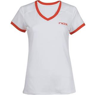Nox Camiseta Team Blanca Dame T-shirt Hvid/Orange - Hvid - S