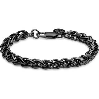Essentials | 8 mm Gunmetal Sort Hvedekæde Armbånd