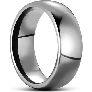 Terra | 8 mm Poleret Gunmetal Grå Tungsten Carbid Ring