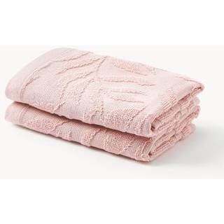 Håndklæde Leaf med høj-lav-mønster, i forskellige størrelser