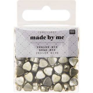 Perlen Herz-Mix ca. 165 Stück - Gold