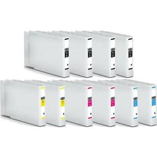 Kompatible blækpatroner Epson T9081-T9084 - C13T908140, 10 stk. rabatpakke 634 ml