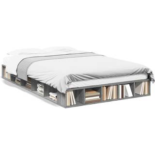 Sengestel Konstrueret Træ - Grå sonoma-eg / 135 x 190 cm