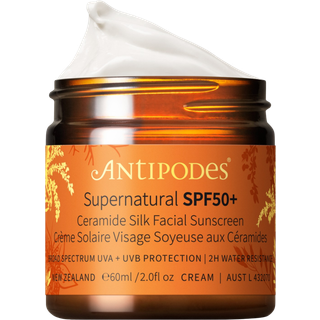 Antipodes Supernatural SPF50 Ceramide Silk Facial Sunscreen 60 ml