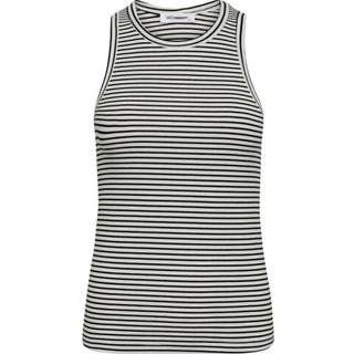 Co Couture SaraCC Stripe Rib Top WhiteBlack 33075