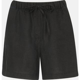 Whistles Whistles Black 100% Linen Elasticated Shorts