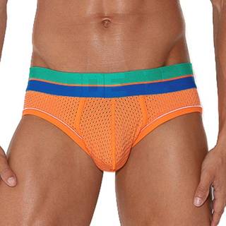 Code 22 Bright Mesh Brief - Orange - Small