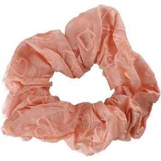 By Stær Manuella Scrunchie Rosa Hjerter - 1 stk.
