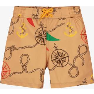 Mini Rodini Nautical Mønstrete Badebukser Beige 92/98 cm  Beige  92/98 cm  mand
