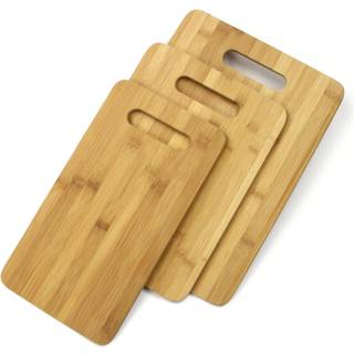 Chef Craft Classic Bambus Cutting Board 7.75x14 9.5x12.5 11x15 tommer 3 -stykker Set Natural