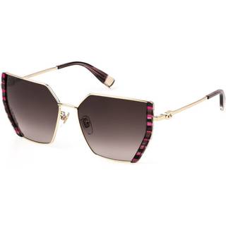 Furla SFU786V 0AHL 57 Solbriller Kvinder Guld - Fuchsia Pink Tortoise - 57mm