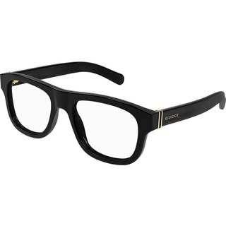Gucci Mand GG1509O 001 Optiske stel Acetat Sort Transparent Rund