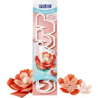 Origami Blomster udstikkere Sæt/3 stk. - PME