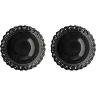 PotteryJo Tulipa dyb tallerken Ø23 cm 2-pak Almost black