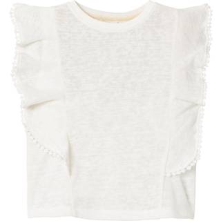 NAME IT Hør Top Haftis Bright White