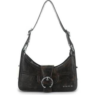 Alba Shoulder Bag - Brown Cracked - Silfen Studio - Brun One Size