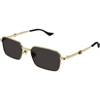 Gucci Mand GG1495S 001 Solbriller Metal Guld Grå Firkantet