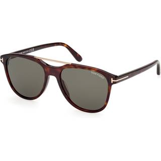 TOM FORD Mand FT1098 DAMIAN-02 52N Solbriller Acetat Havana Grøn Pilot Normal